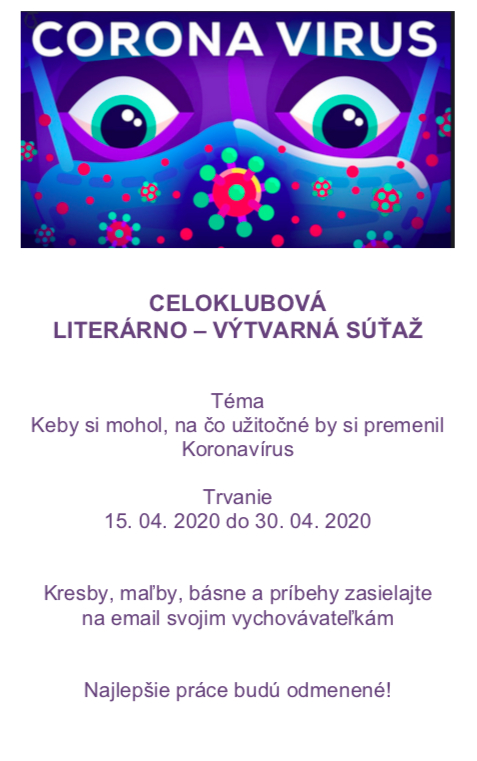 ŠKD z domu – súťaž LETÁČIK