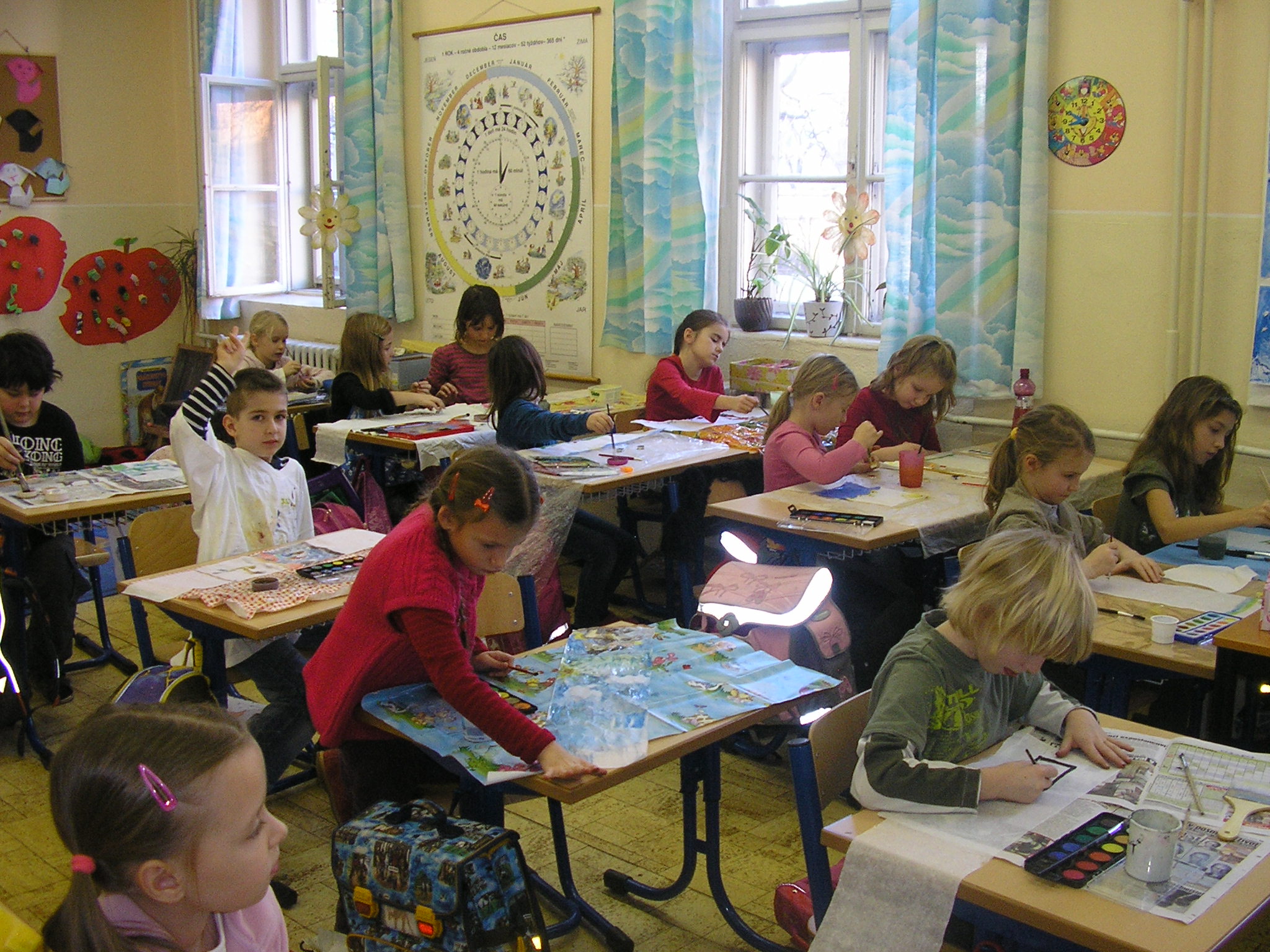Maľovanie na tému  „Ako sa hrám vo voľnom čase“