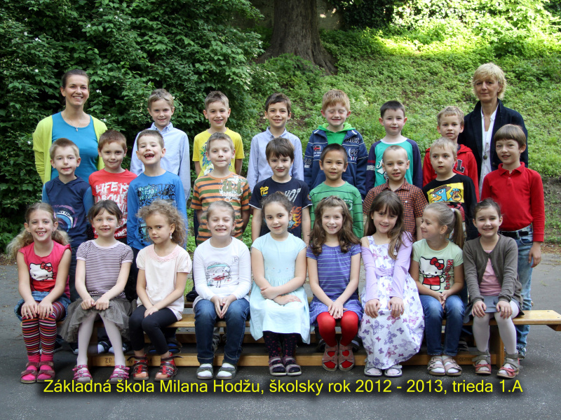 Spoločné fotografie tried a učiteľov v roku 2012/2013