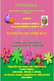 Rozprávková Veľká noc – tvorivé dielne pre deti z MŠ